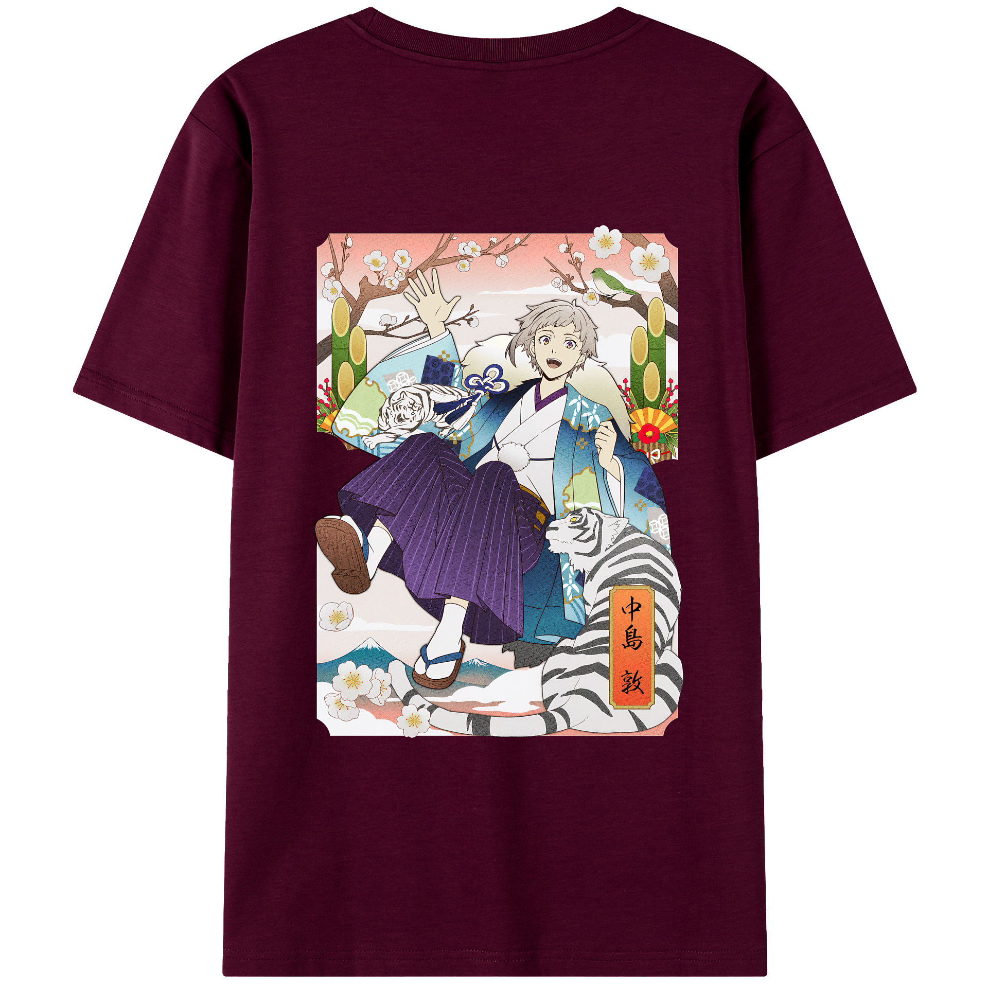 （画像用） 文豪ストレイドッグス Bungo Stray Dogs レディース半袖Tシャツ(バックプリント)
